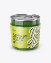 Plastic Jar With Kiwi Jam Mockup (High-Angle Shot) - Free Download