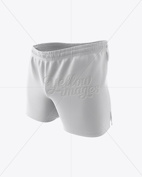 Download Men S Rugby Shorts Hq Mockup Back View In Apparel Mockups On Yellow Images Object Mockups