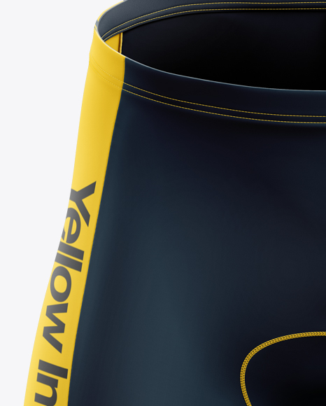 Download Men S Cycling Shorts Mockup Front View In Apparel Mockups On Yellow Images Object Mockups PSD Mockup Templates