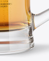 Tankard Glass Mug with Lager Beer Mockup