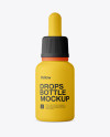 Download Matte Nasal Drops Bottle Mockup - Front View in Bottle Mockups on Yellow Images Object Mockups