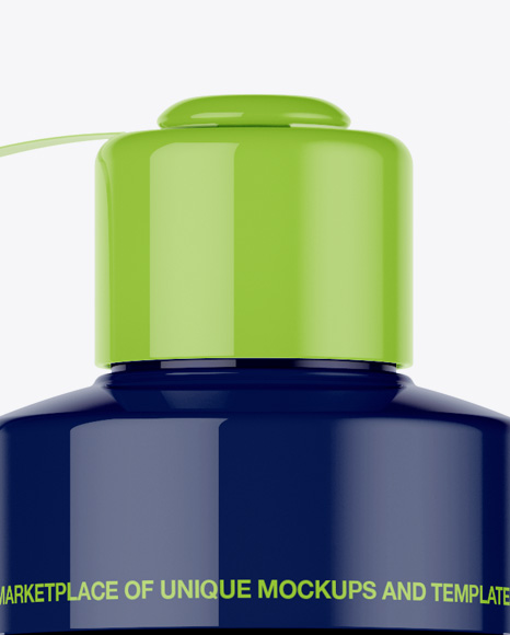 Glossy Sport Bottle Mockup   Front View PSD #2