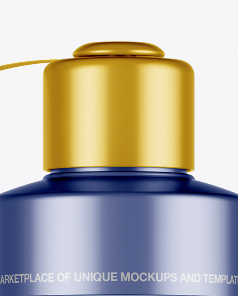 Frosted Sport Bottle Mockup   Front View PSD #1