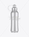 Download Matte Metallic Sport Bottle Mockup - Front View in Bottle Mockups on Yellow Images Object Mockups