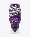 Download Matte Plastic Bottle Mockup - Front View in Bottle Mockups on Yellow Images Object Mockups