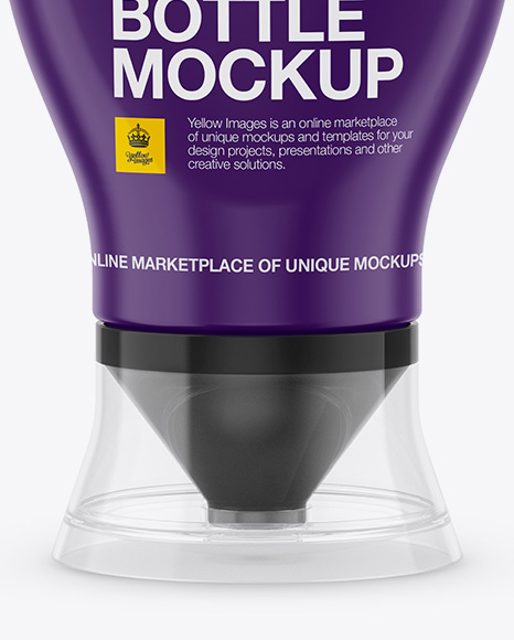 Download Matte Plastic Bottle Mockup - Front View in Bottle Mockups ...