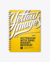 Notebook With Ring Binger Mockup - Front View - Free Download Images