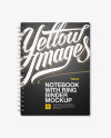 Notebook With Ring Binger Mockup - Front View - Free Download Images