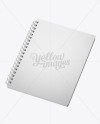 Notebook With Ring Binger Mockup - Halfside View (High-Angle Shot