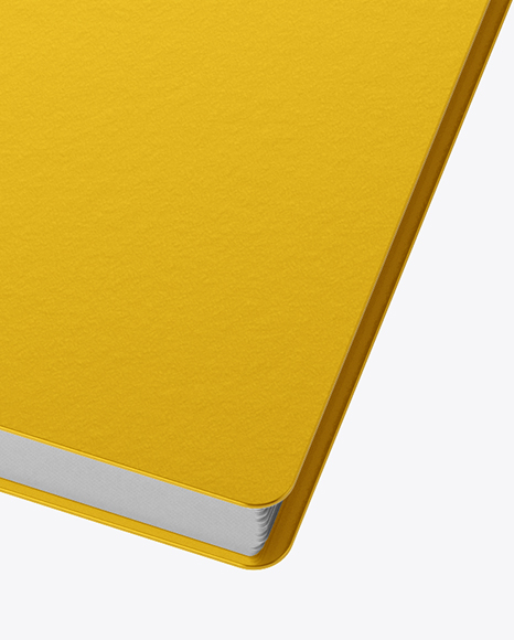 Notebook With Ring Binger Mockup - Halfside View (High-Angle Shot)