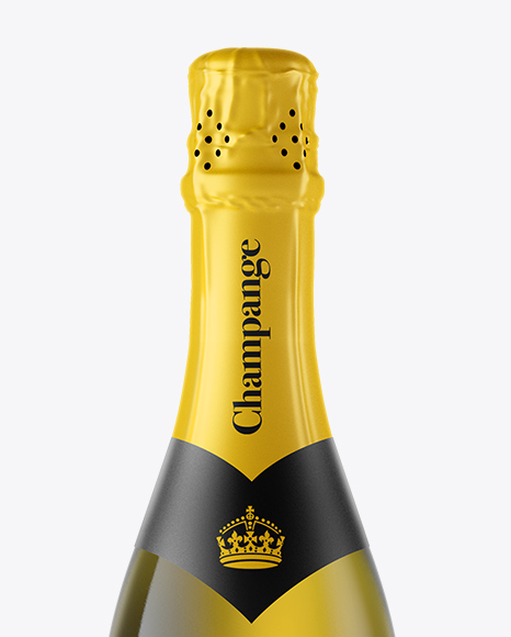 Download Antique Green Champagne Bottle Mockup in Bottle Mockups on Yellow Images Object Mockups