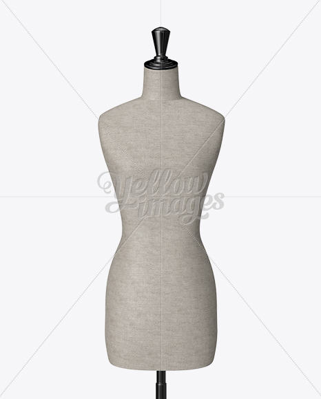 Mannequin Bust Mockup In Apparel Mockups On Yellow Images Object Mockups