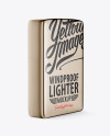 Download Metallic Lighter Mockup - Halfside View (High-Angle Shot) in Object Mockups on Yellow Images ...