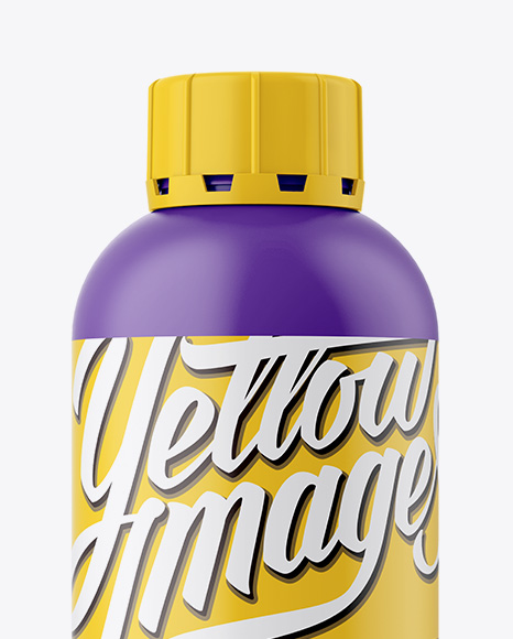 Download Matte Plastic Bottle Mockup in Bottle Mockups on Yellow Images Object Mockups