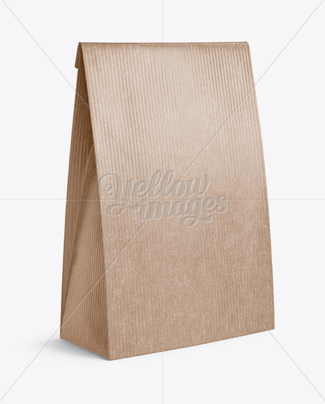 Kraft Paper Bag With Cookies Mockup Free