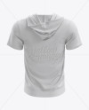 Download Short Sleeve Zip Hoodie Mockup - Back View in Apparel Mockups on Yellow Images Object Mockups