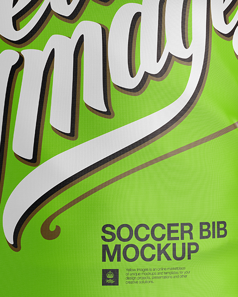 Soccer Bib Mockup Front View In Apparel Mockups On Yellow Images Object Mockups