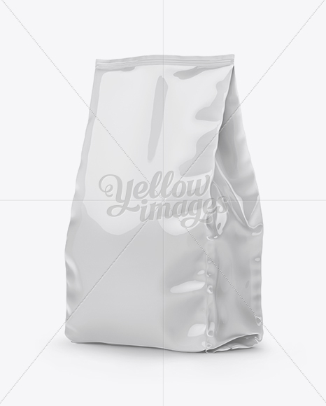 Download Glossy Stand-up Bag Mockup - Half Side View in Bag & Sack ...