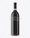 Clear Glass Bottle With Red Wine Mockup in Bottle Mockups ...