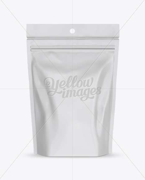 Download Glossy Stand Up Pouch Mockup In Pouch Mockups On Yellow Images Object Mockups