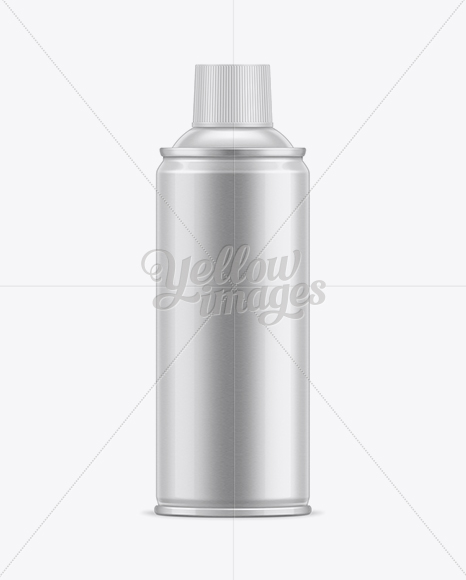 400ml Aerosol Bottle Mockup In Bottle Mockups On Yellow Images Object Mockups