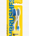 Download 2pcs Toothbrush Blister Pack Mockup in Packaging Mockups ...