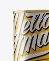Metallic Tin Can Mockup
