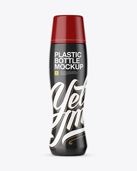 Download Glossy Plastic Bottle Mockup in Bottle Mockups on Yellow Images Object Mockups