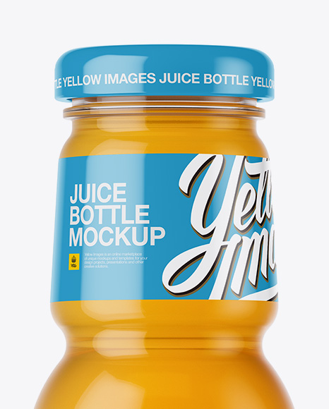 Orange Drink Bottle Mockup PSD #2