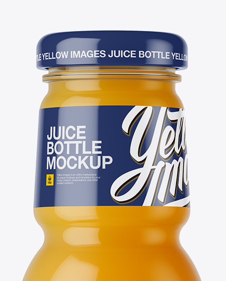 Orange Juice Bottle Mockup PSD #2