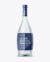 Download Clear Glass Vodka Bottle Mockup in Bottle Mockups on Yellow Images Object Mockups