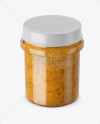 Download Mustard Glass Jar Mockup (High-Angle Shot) in Jar Mockups on Yellow Images Object Mockups