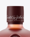 Download Frosted Glass Bottle With Pink Liquor Mockup in Bottle ... Yellowimages Mockups
