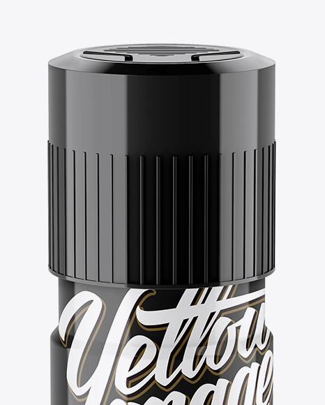 Glossy Deodorant Mockup with High-Angle Shot