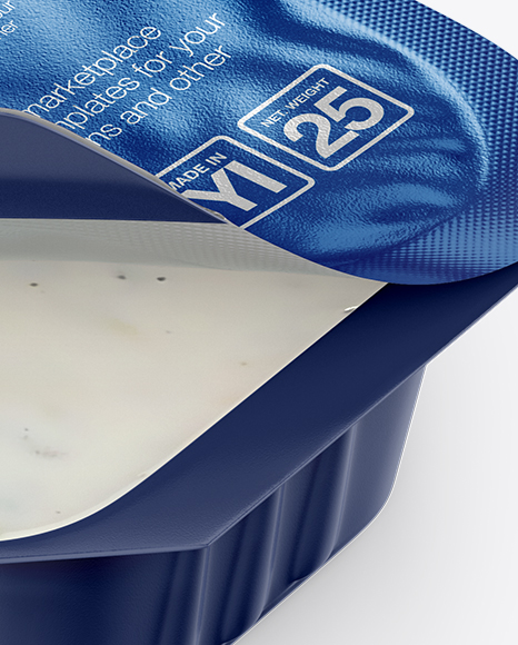 Creamy Ranch Dipping Sauce Mockup (High-Angle Shot)