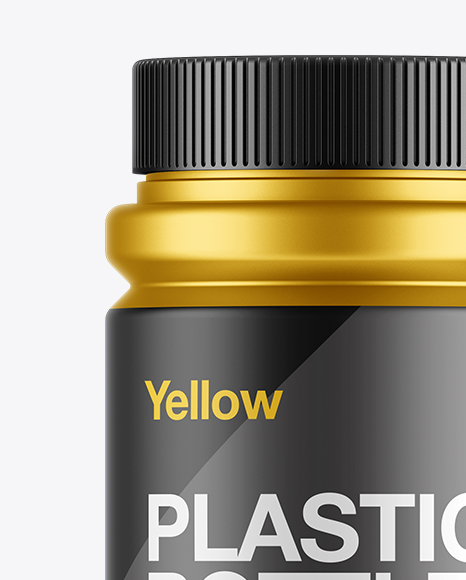 Matte Metalic Pill Bottle Mockup In Bottle Mockups On Yellow Images Object Mockups