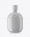 Download Glossy Ceramic Rum Bottle Mockup in Bottle Mockups on Yellow Images Object Mockups