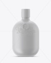 Matte Ceramic Rum Bottle Mockup on Yellow Images Object Mockups