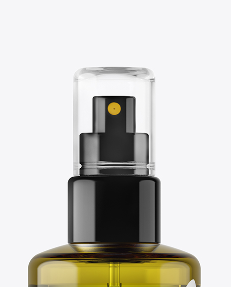 Olive Spray Bottle With Transparent Cap Mockup PSD #4