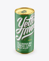 Download 1L Matte Aluminium Can Mockup (High Angle) in Can Mockups on Yellow Images Object Mockups