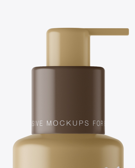 Matte Spray Bottle Mockup PSD #2