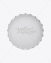 Matte Bottle Cap - Top View in Object Mockups on Yellow Images Object Mockups