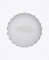 Metallic Bottle Cap - Top View - download high resolution PSD, JPEG