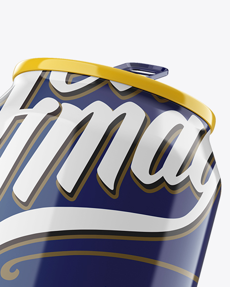 Download 330ml Aluminium Can With Glossy Finish Mockup In Can Mockups On Yellow Images Object Mockups PSD Mockup Templates