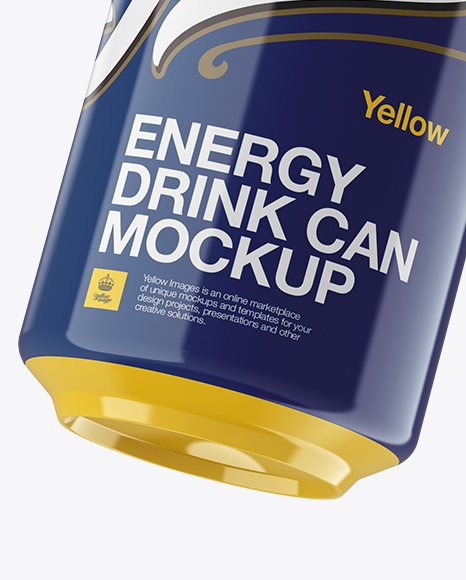 Download 330ml Aluminium Can With Glossy Finish Mockup In Can Mockups On Yellow Images Object Mockups PSD Mockup Templates