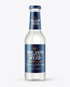 200ml Clear Glass Bottle with Tonic Mockup