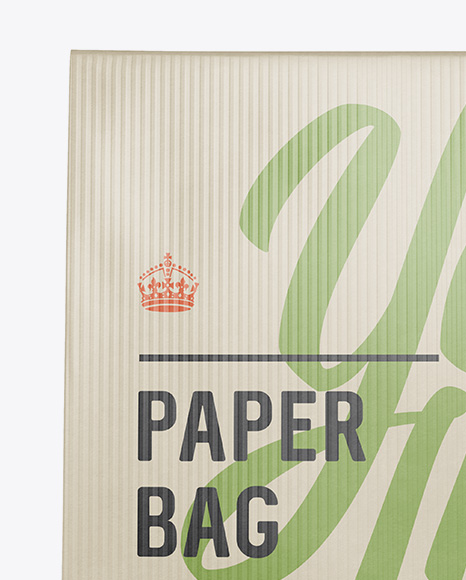 Paper Bag Mockup   Front View PSD #3