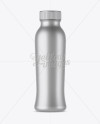 Metallic Bottle With Drink Mockup - Front View
