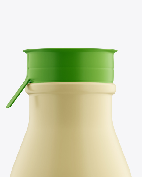 Download Matte Small Plastic Dairy Bottle Mockup Front View In Bottle Mockups On Yellow Images Object Mockups Yellowimages Mockups