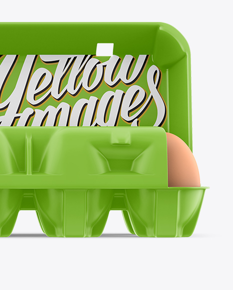 Open Matte Egg Container   Front View PSD #1
